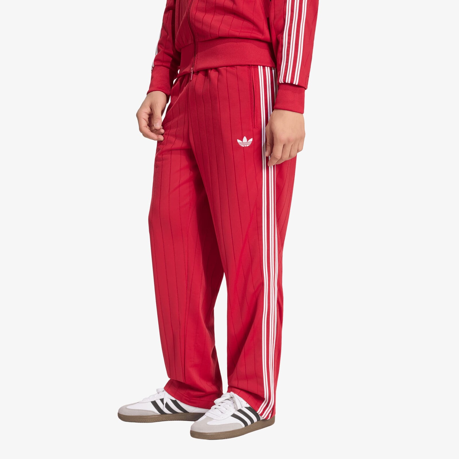Tepláky adidas Firebird Drop Needle Track Tracksuit Bottoms Team Victory Red L