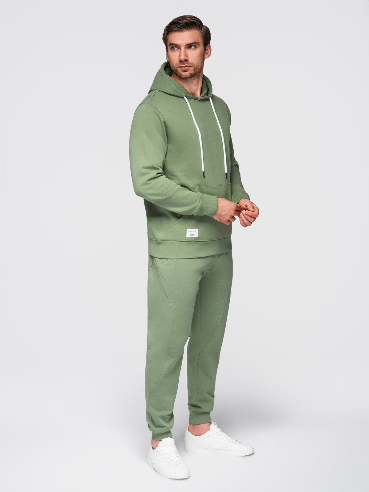 Ombre Men's tracksuit set cotton sweatshirt + jogger trousers