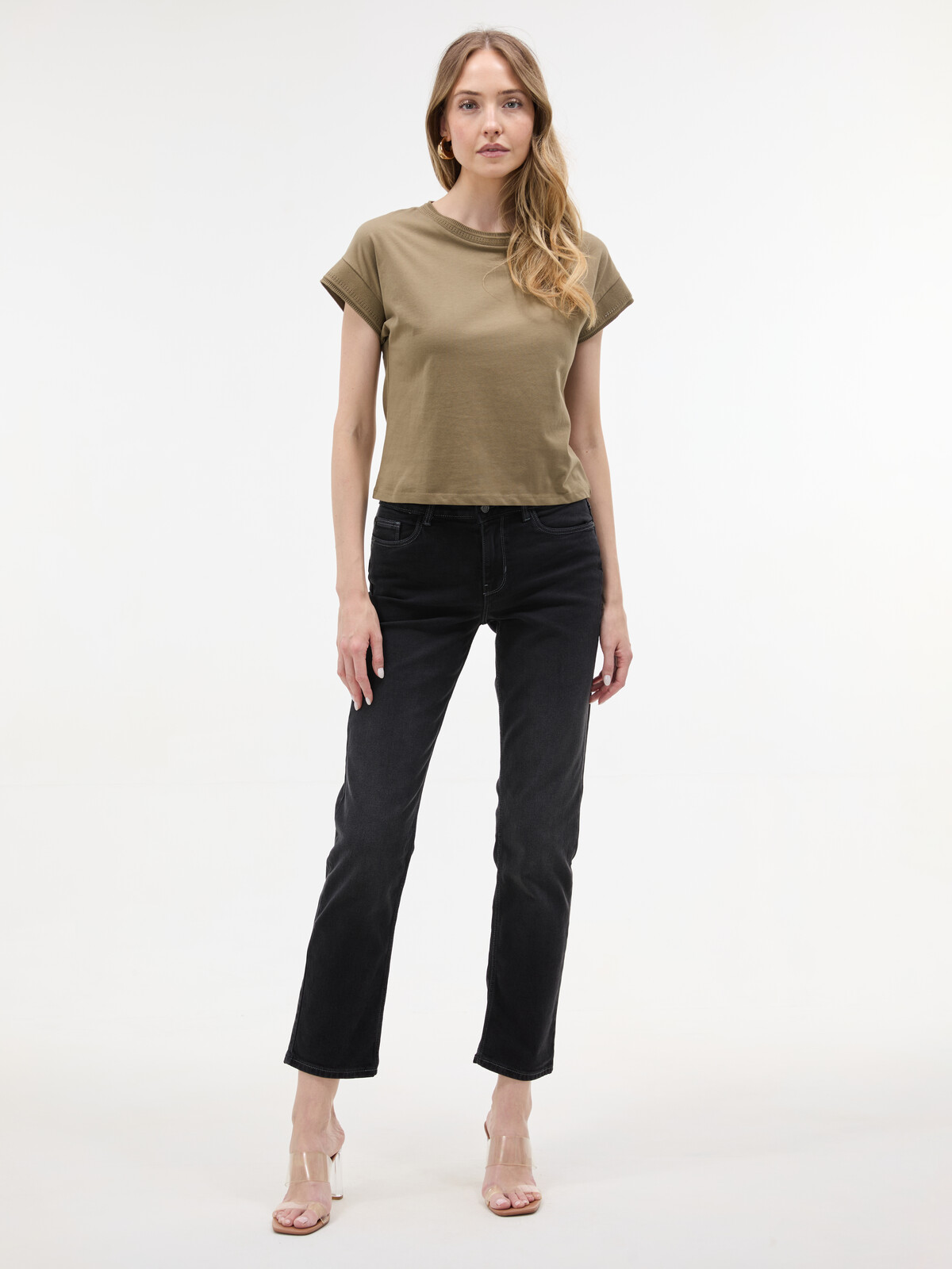 Dark Grey Women's Straight Fit Jeans ORSAY - Women's