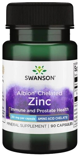 Swanson albion zinc 30 mg 90 kapsúl