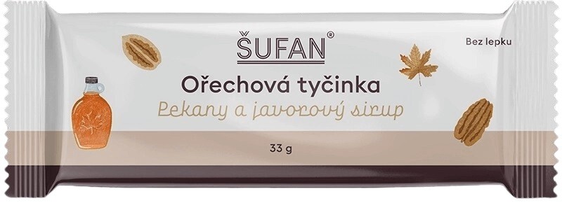 Šufan ořechová tyčinka 33 g - kokos/ mandle prešla dmt 29.5.2026