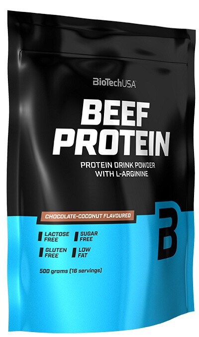 Biotechusa beef protein 500 g - vanilka/škorica výpredaj (pošk.obal)