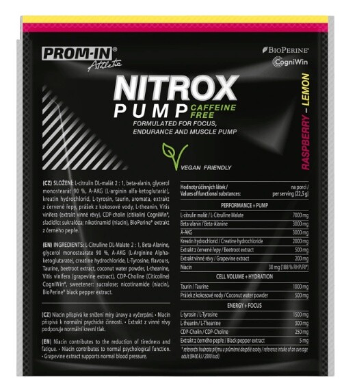 Prom-in nitrox pump caffeine free 22,5 g