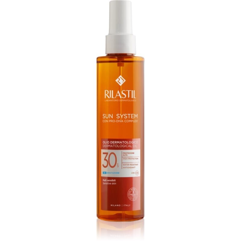 Rilastil Sun System hydratačný olej na opaľovanie v spreji SPF 30 200 ml