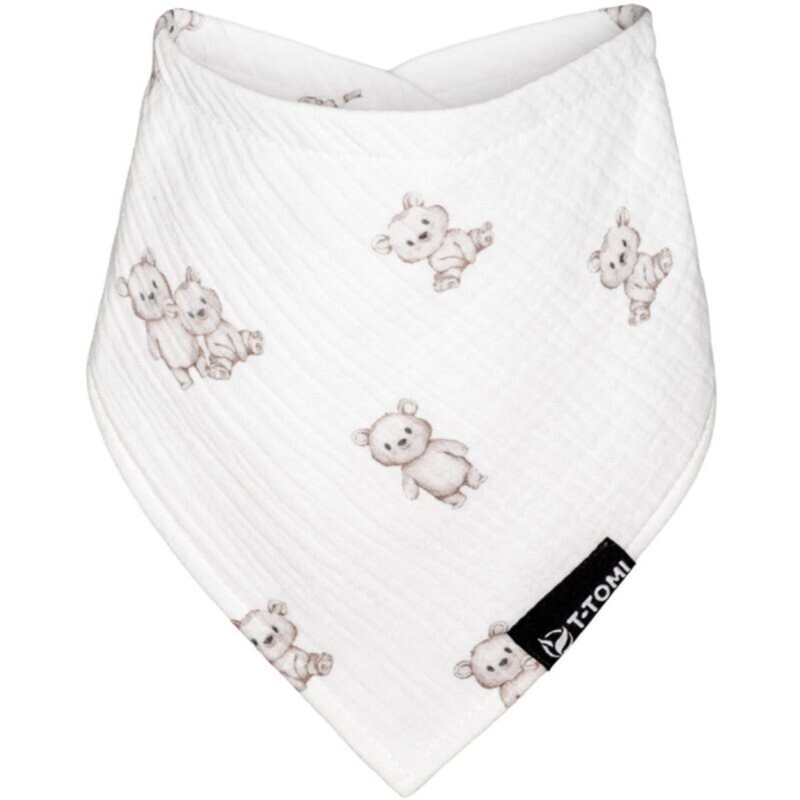 T-TOMI Muslin Bib Teddy podbradníček 30 x 45 cm 1 ks
