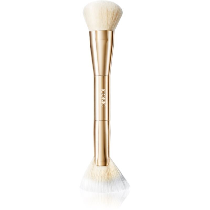 ICONIC London Cheek Glow Duo Brush obojstranný štetec 1 ks