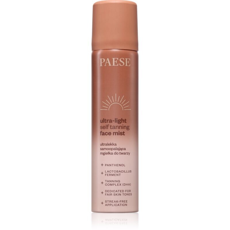 Paese Ultra-light Self Tanning Face Mist samoopaľovacia hmla na tvár 75 ml
