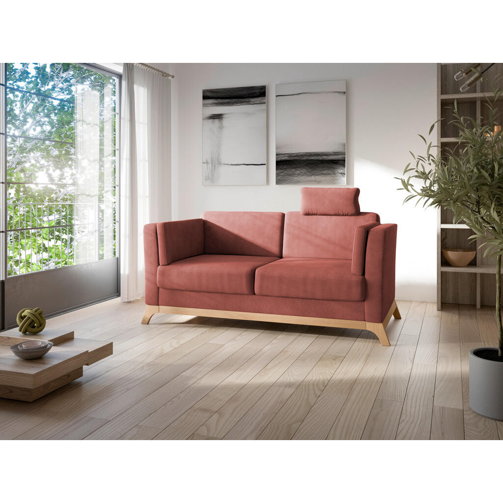Sit & More 2,5-MIESTNA POHOVKA, textil, čerešňovočervená