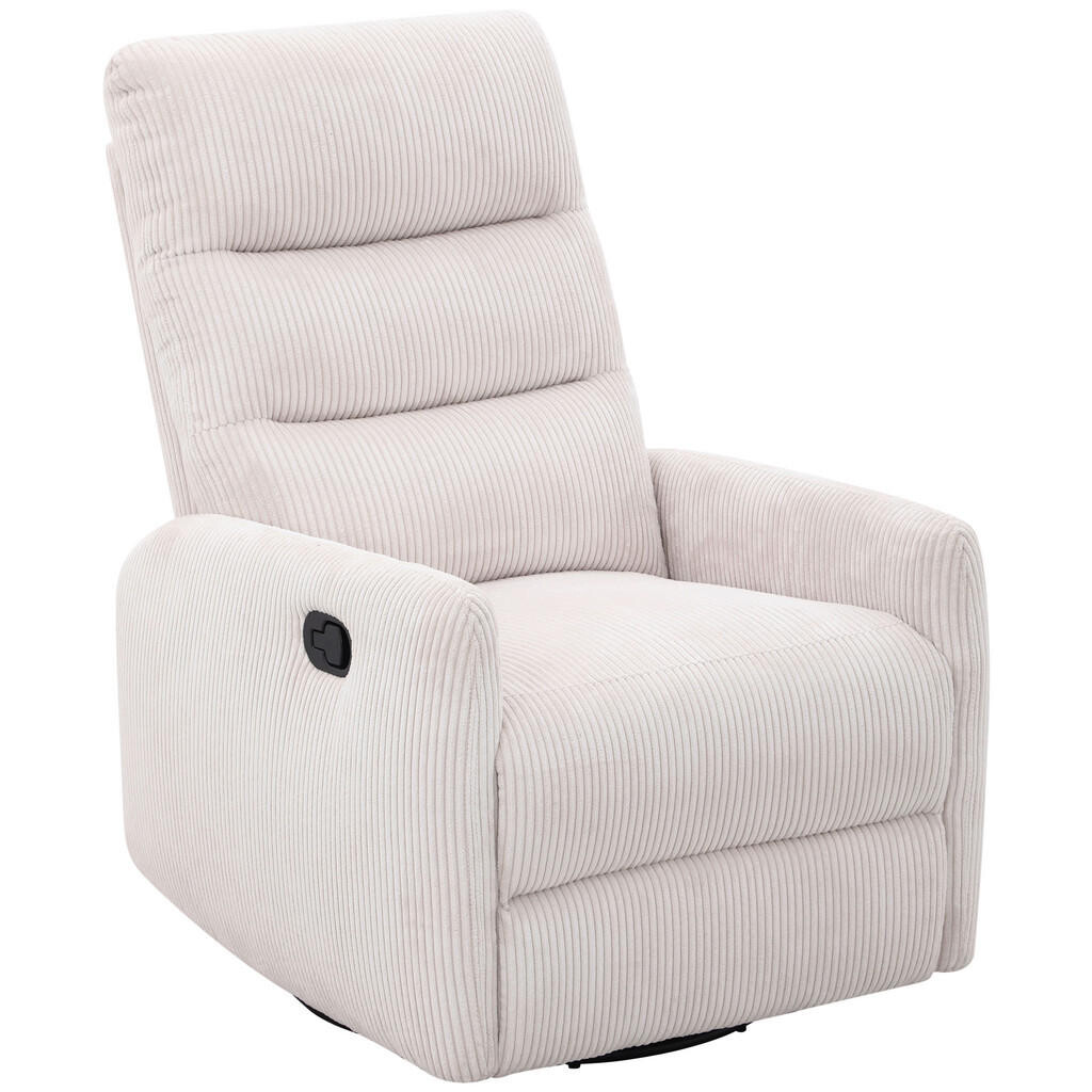 Carryhome RELAXAČNÉ KRESLO, kov, textil, béžová