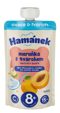 HAMÁNEK vrecko Marhuľa s tvarohom 100 g