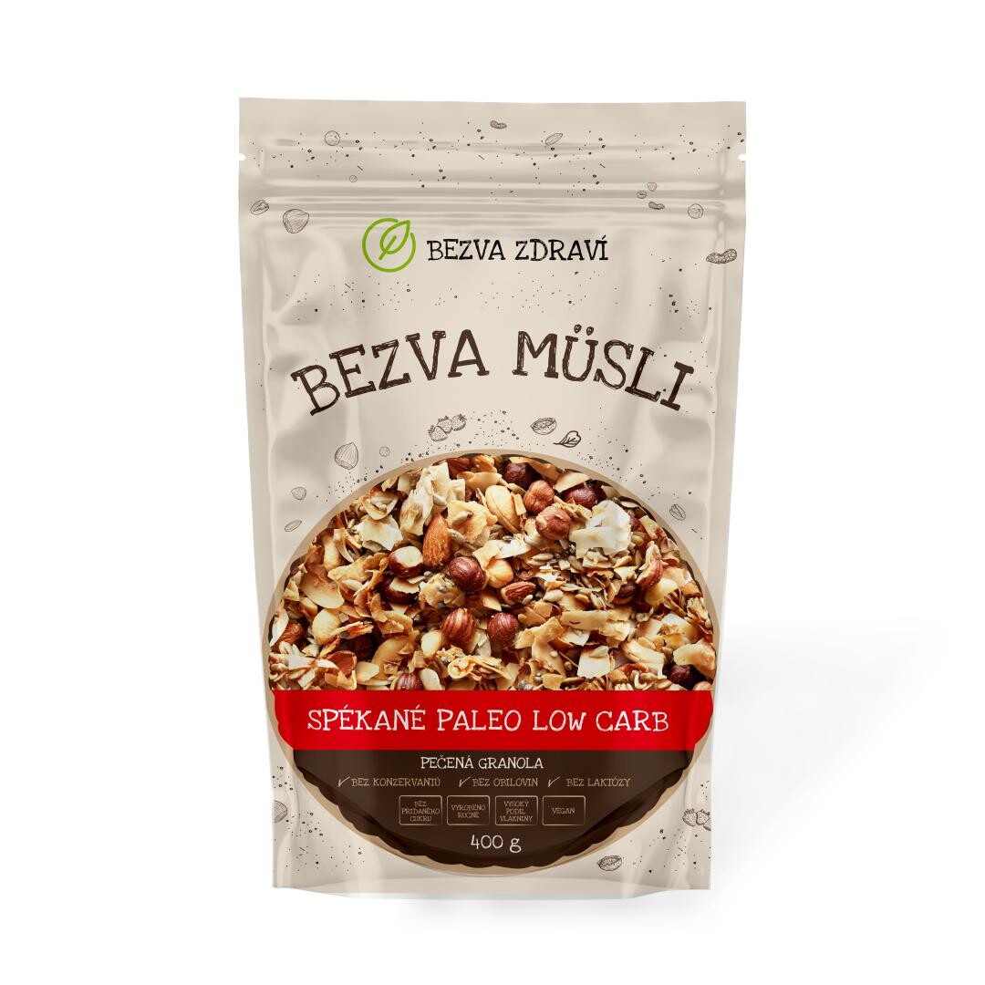 BEZVA MÜSLI Spékané Paleo Low Carb 400 g