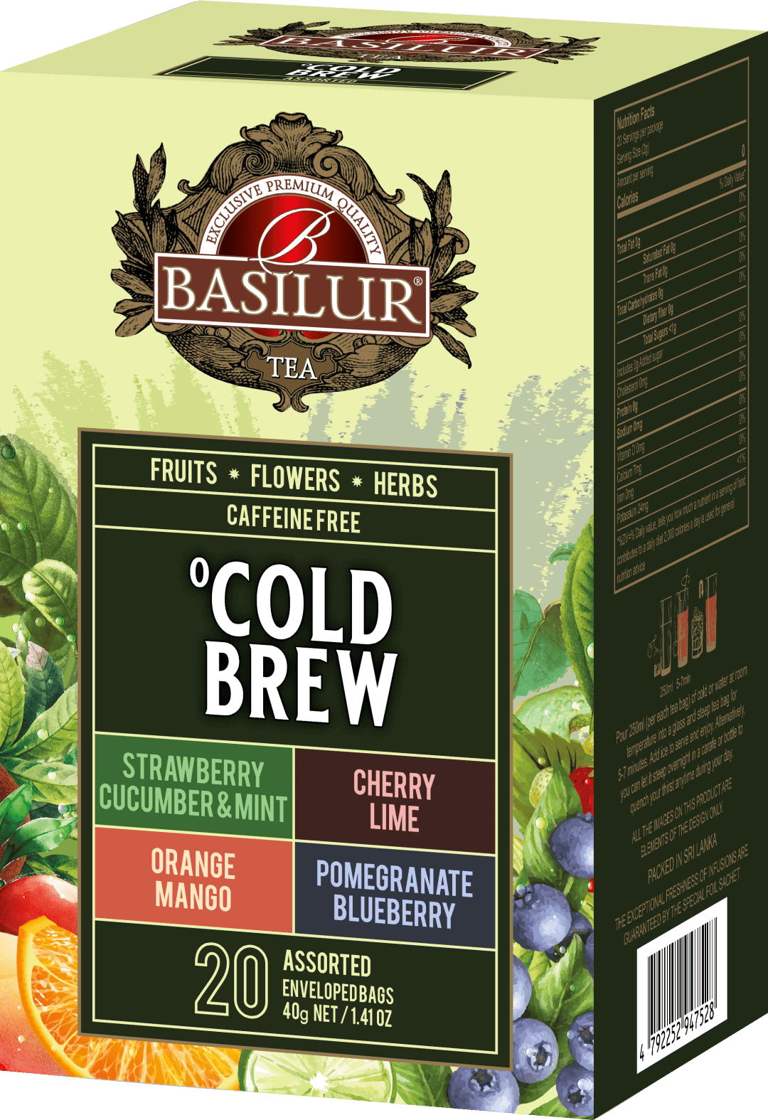BASILUR Cold Brew Assorted prebal 20 x 2 g