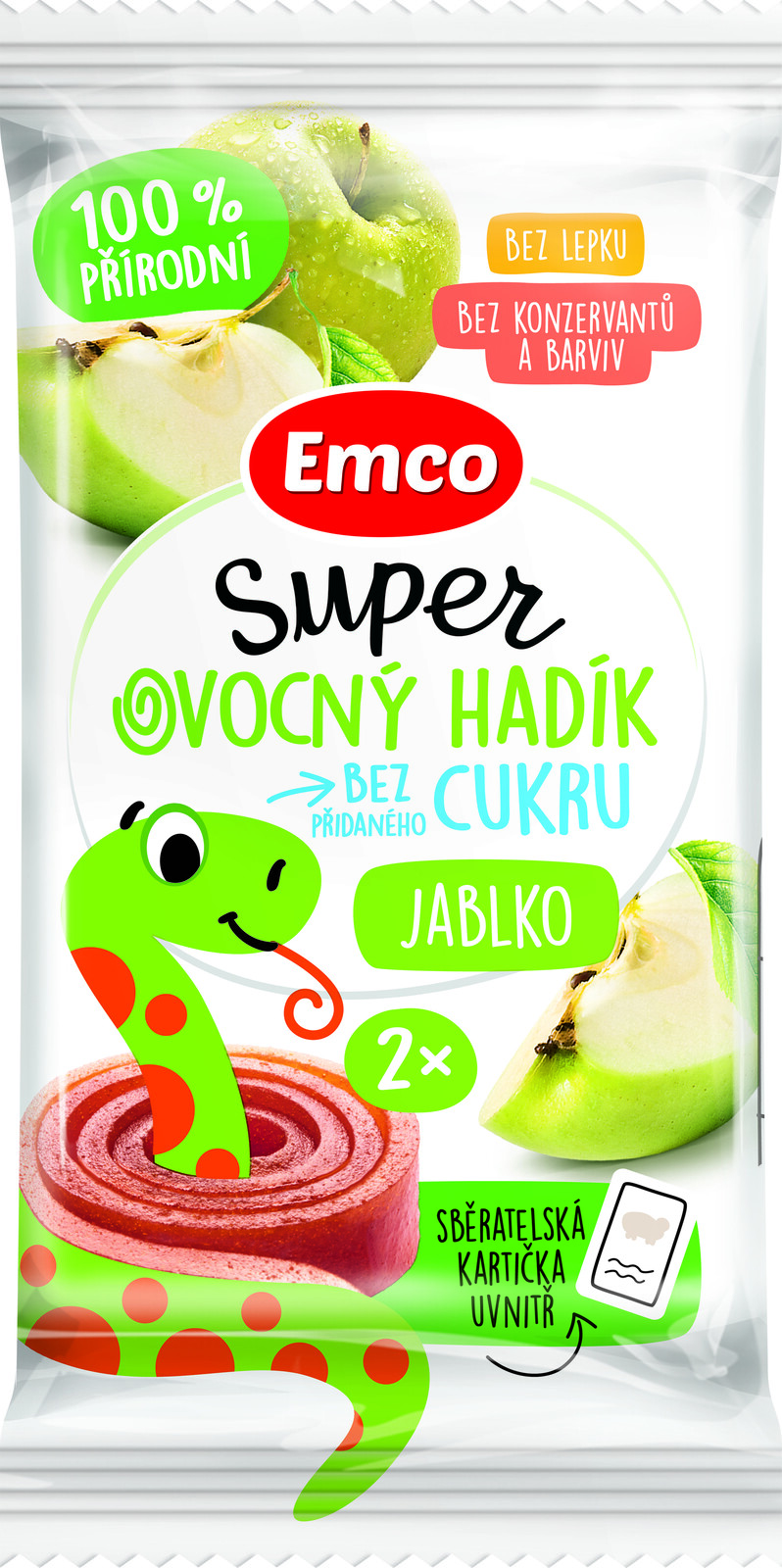 EMCO Super ovocný hadík jablko 20 g