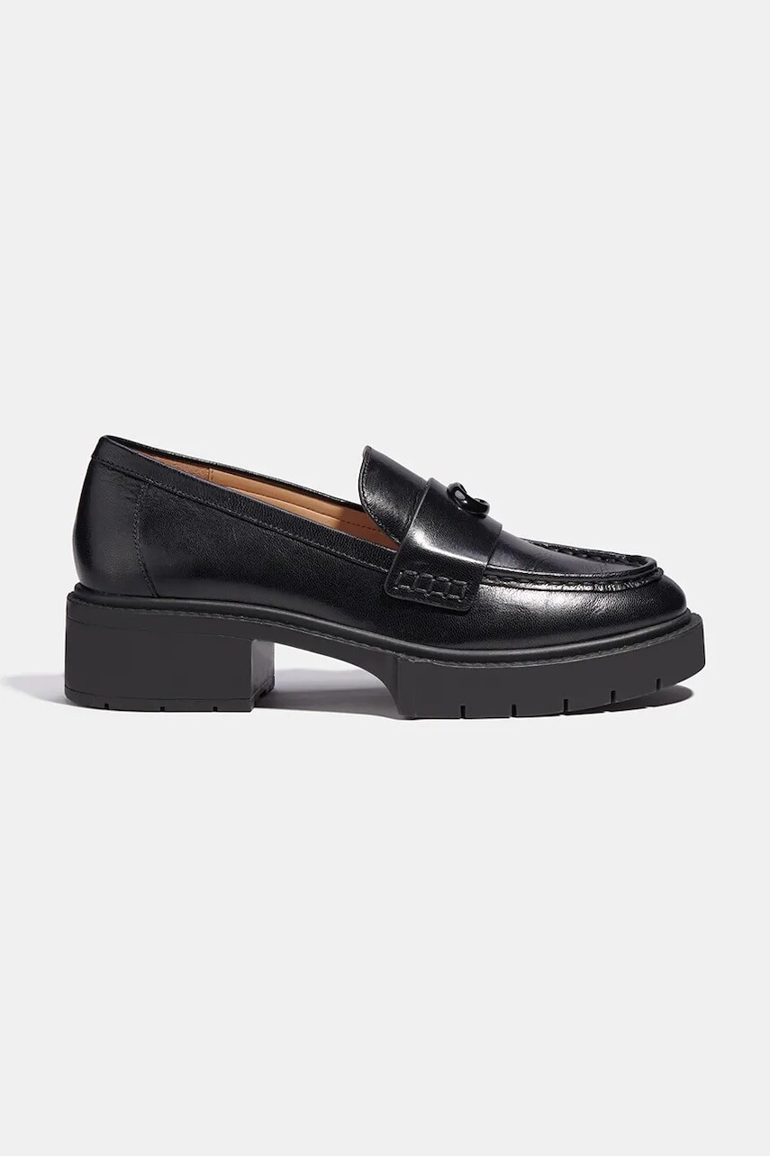Coach loafery dámske kožené Leah Loafer