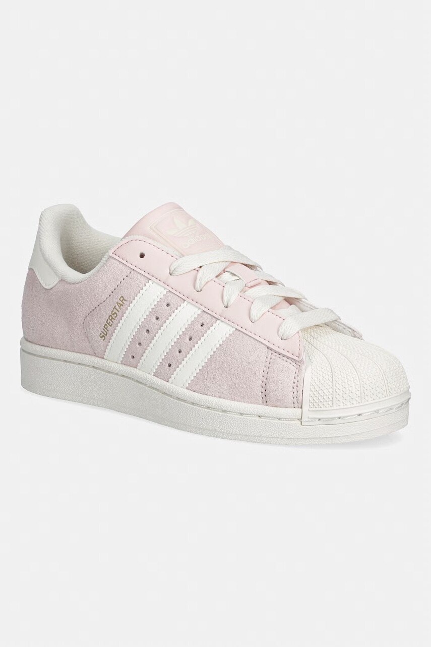 Semišové tenisky adidas Originals SUPERSTAR II W