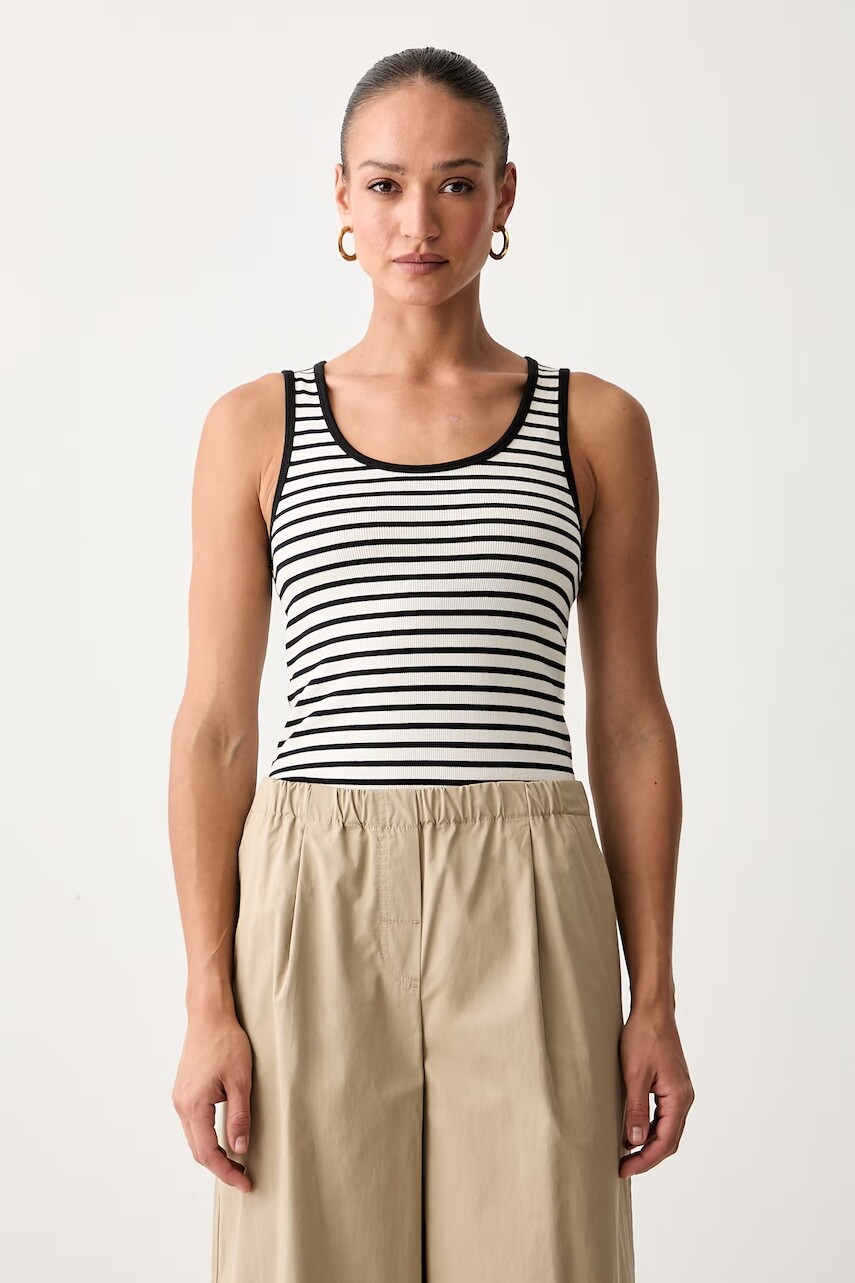 Weekend Max Mara top dámsky bavlnený s elastanom WKDMULTIK