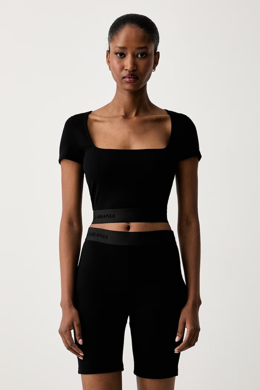 La Mania crop top dámsky z viskózy LEX