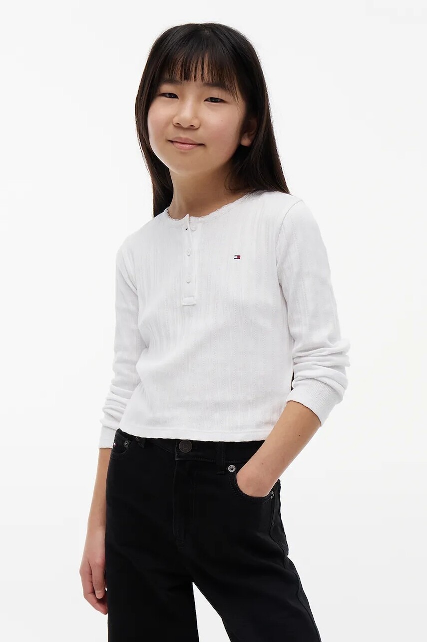 Tommy Hilfiger tričko s dlhým rukávom detské s bavlnou
