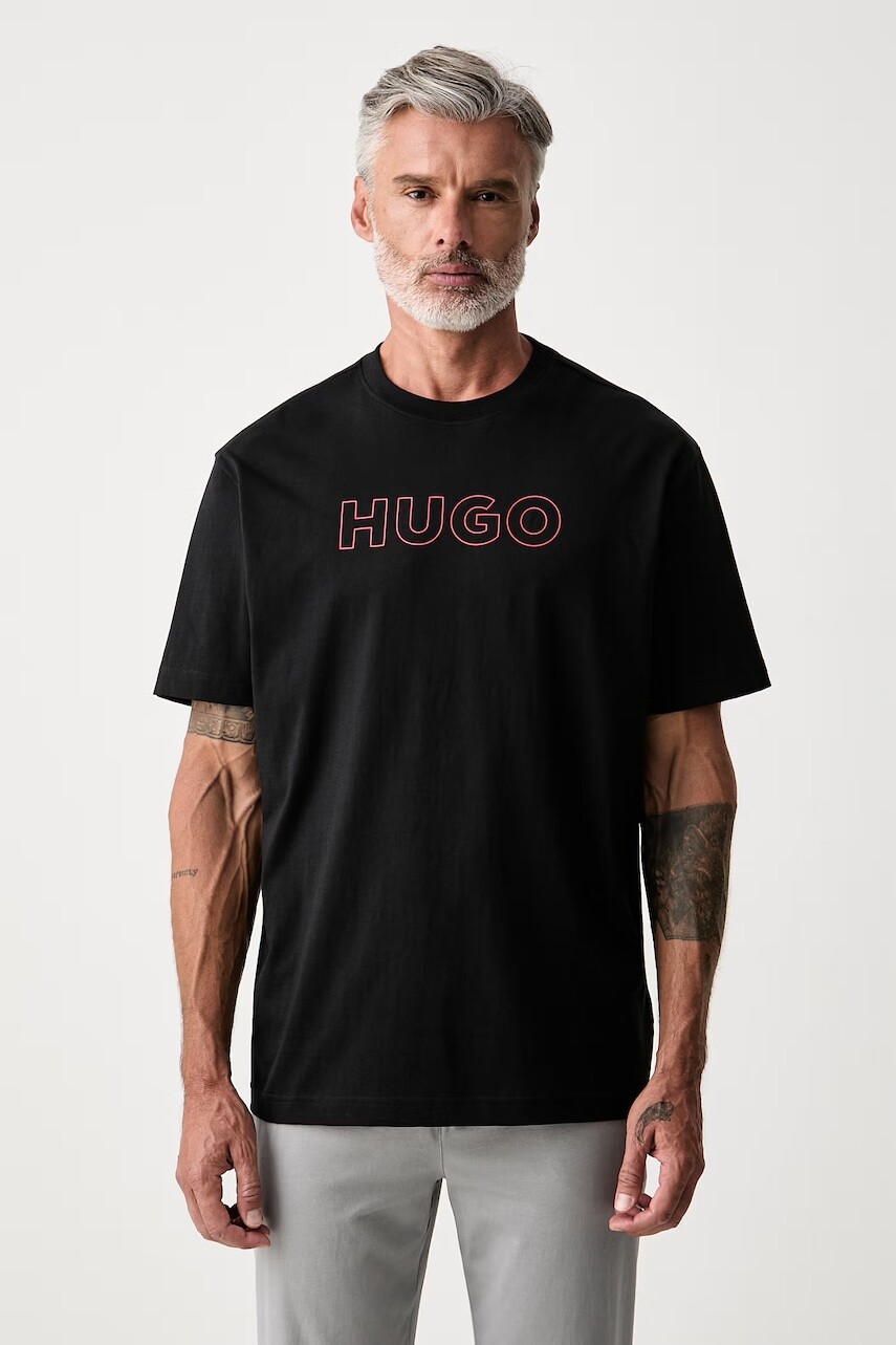 HUGO pyžamové tričko pánske bavlnené EZRA T-SHIRT