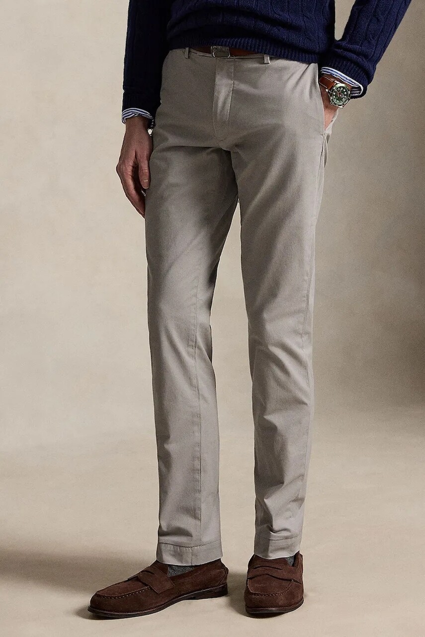 Polo Ralph Lauren nohavice chinos pánske bavlnené s elastanom