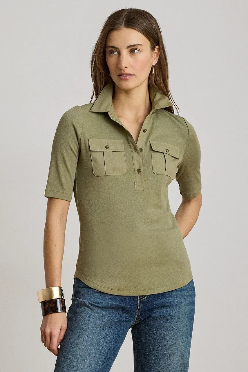 Lauren Ralph Lauren polo tričko dámske s bavlnou