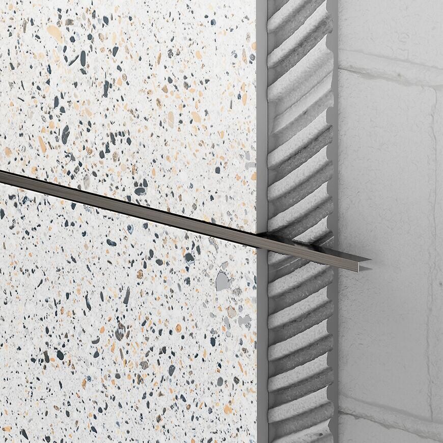 Ukončovací profil U 0,5 x 270 gunmetal mat sivý