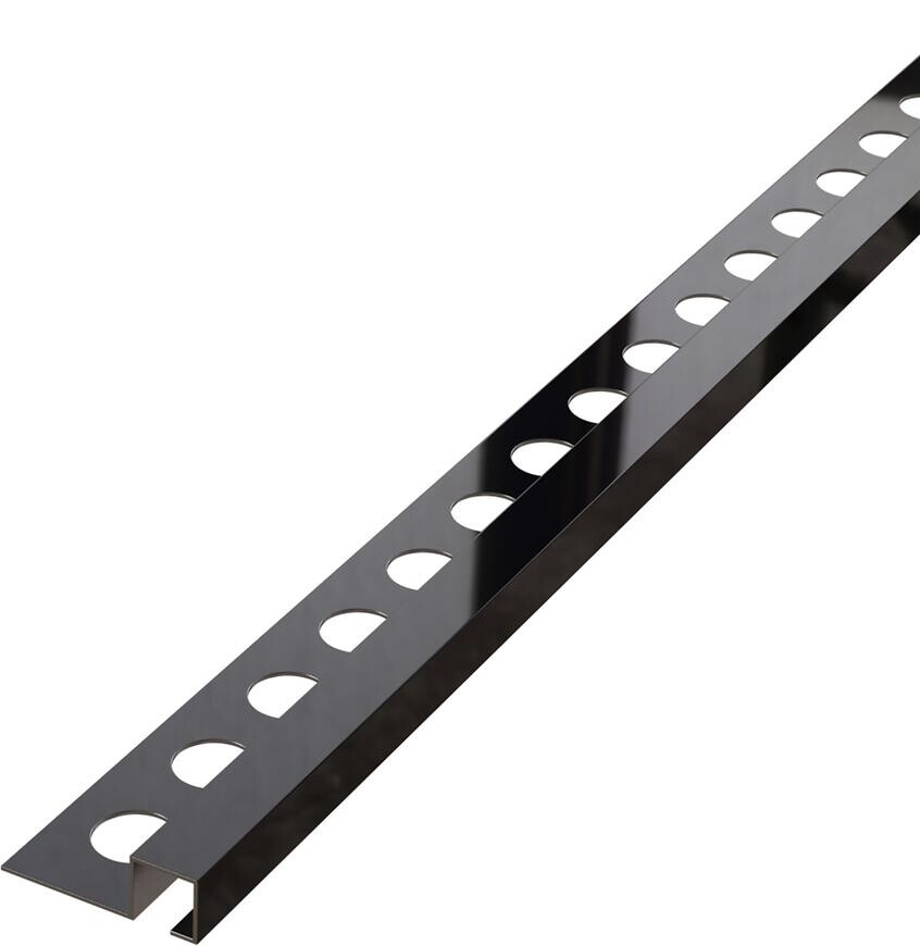 Rohový profil QS 10,5 mm x 270 cm čierny lesk