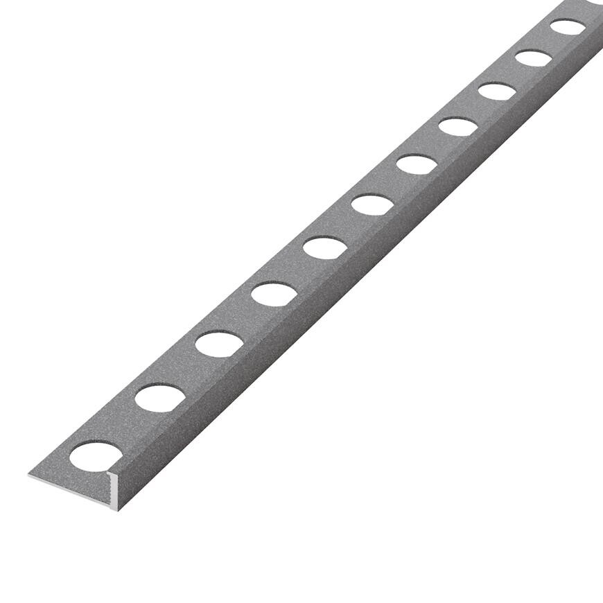 Hliníková ukončovacia lišta tmavosivý mat 10,5 mm x 270 cm