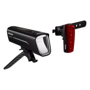 OSRAM LEDsBIKE RACE 80 SET – predné a zadné cyklosvietidlo, 80 lx, 80 m dosah, StVZO, IP44, USB-C