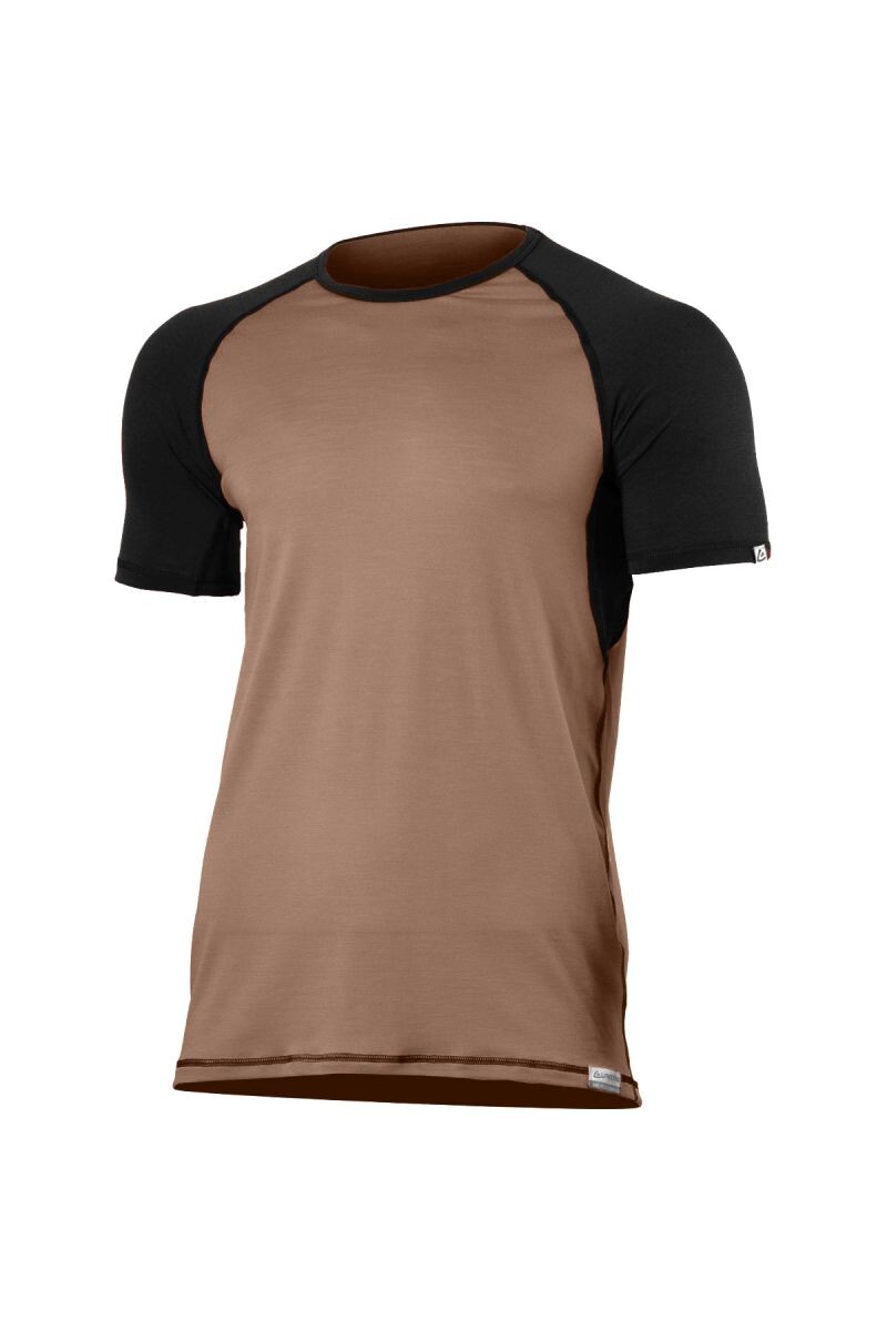 Lasting OTO 7490 hnedé pánske merino tričko Veľkosť: M 8595067904412