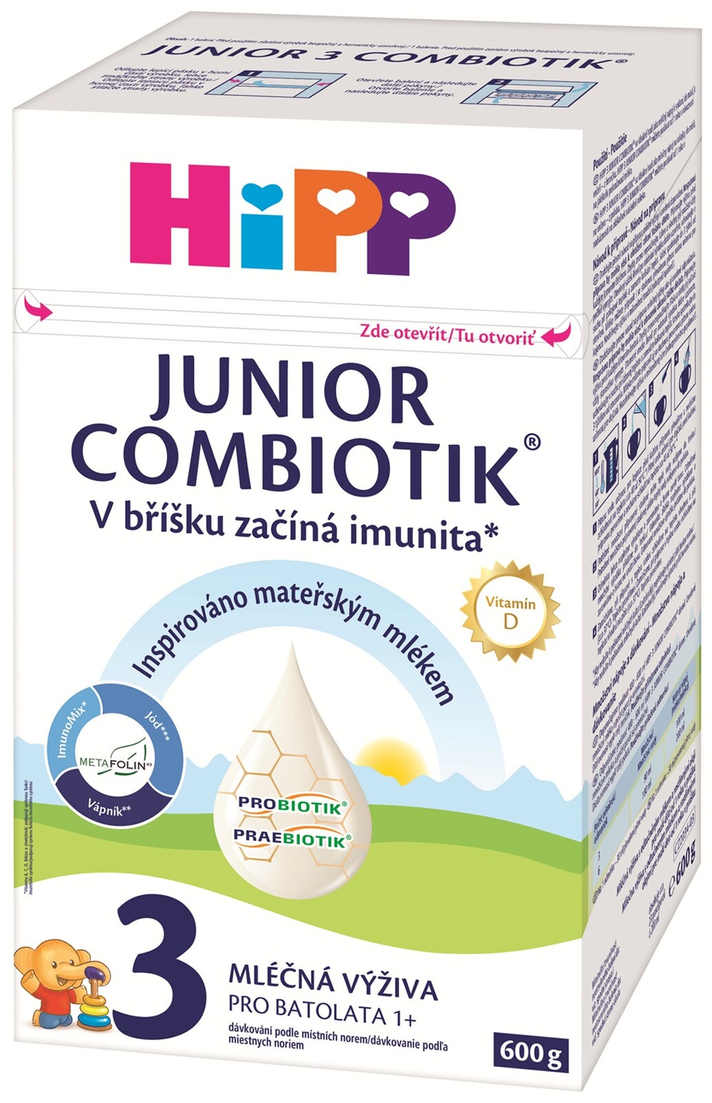 HIPP 3 Combiotik Batoľacie mlieko 600 g