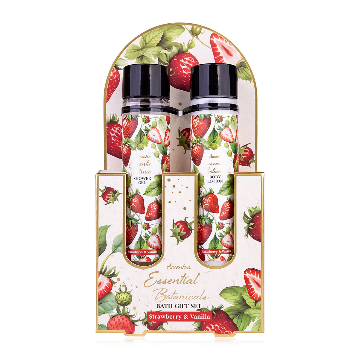 Accentra Darčeková sada v skúmavkách Strawberry & Vanilla Essential Botanicals