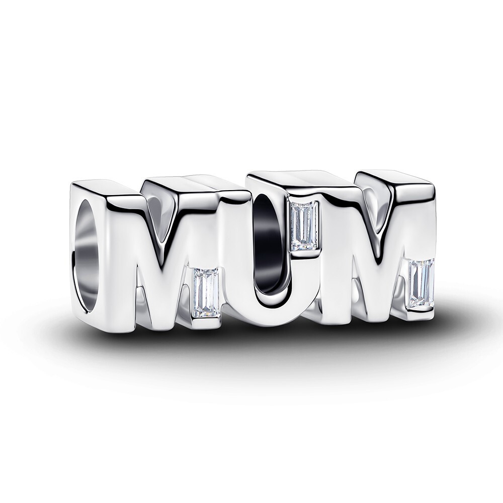 Pandora Strieborná korálka so zirkónmi Mama Moments 794455C01