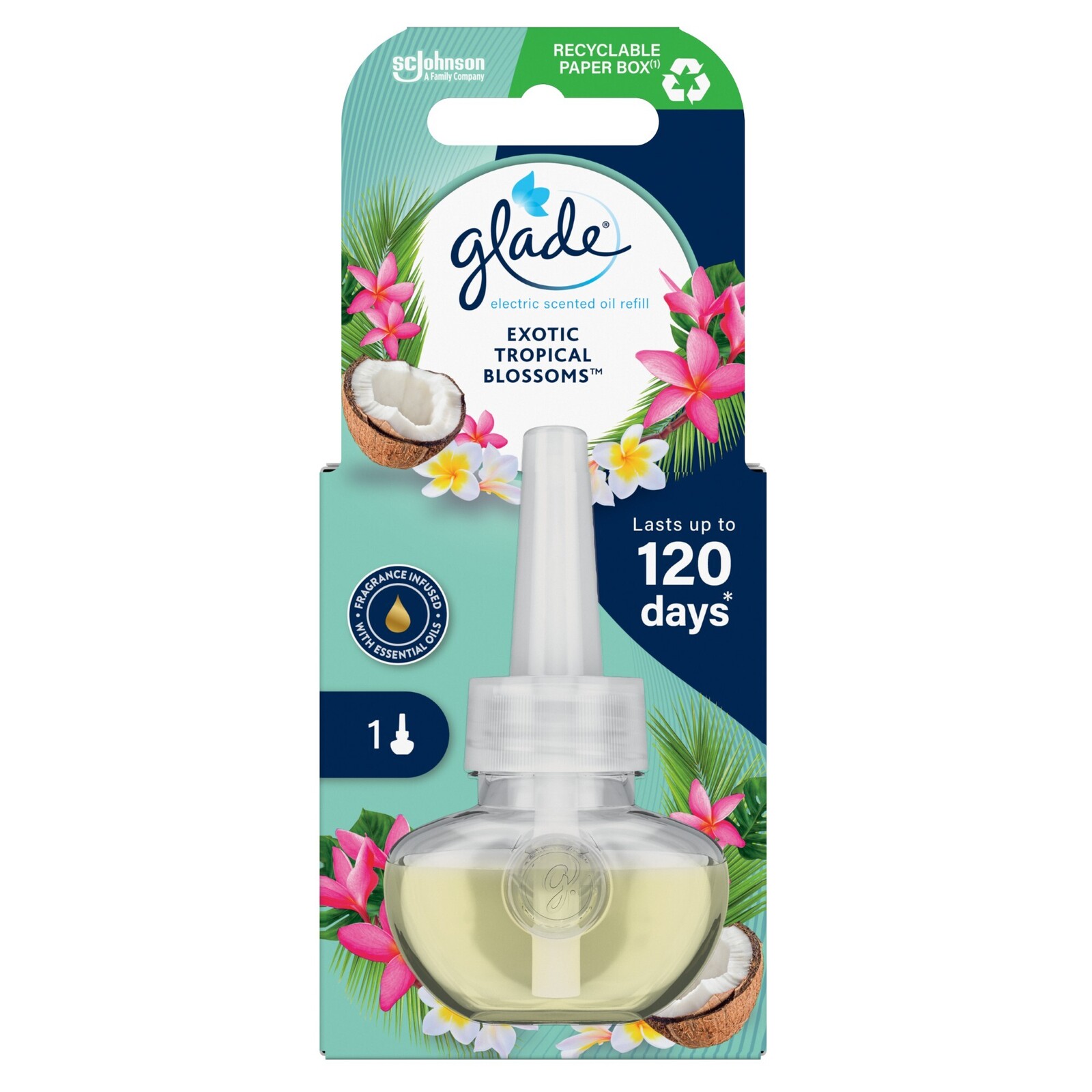 Glade Náplň do elektrického osviežovača vzduchu Exotic Tropical Blossoms 20 ml