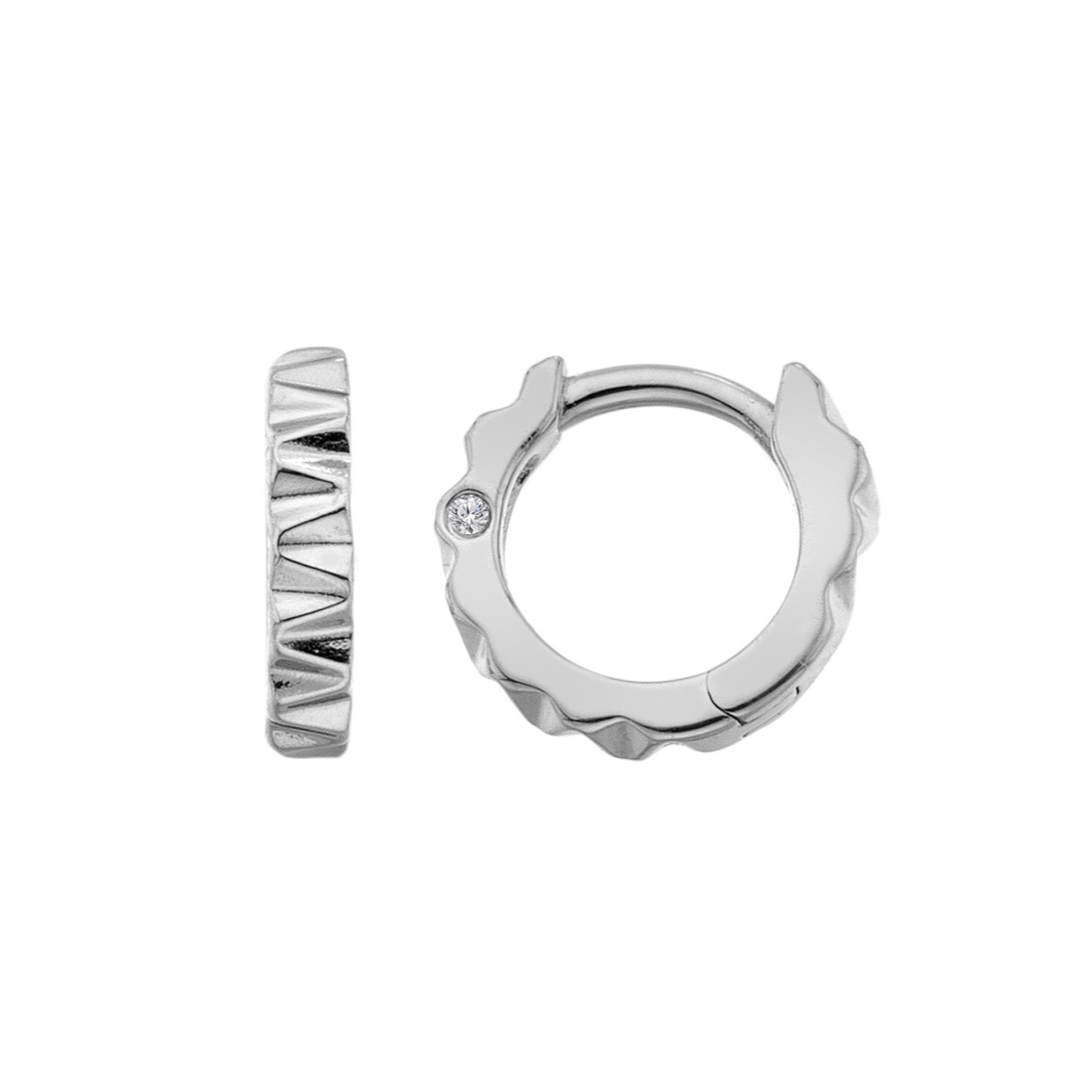 Hot Diamonds Nadčasové strieborné náušnice s diamantmi Much Loved DE870