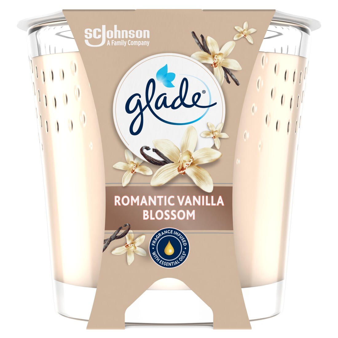 Glade Vonná sviečka Romantic Vanilla Blossom 112 g