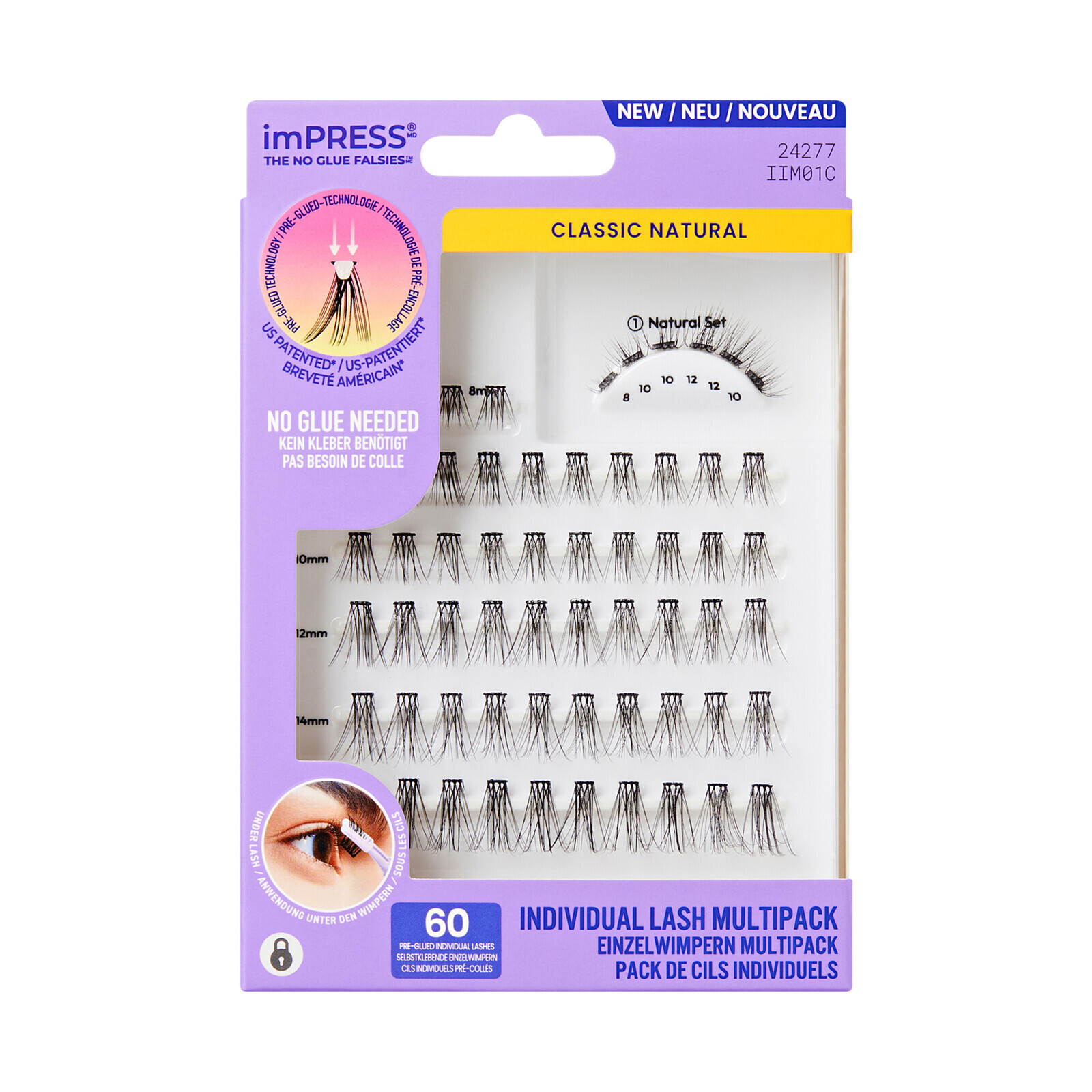 KISS Trsové riasy imPRESS Individual Lash Multipacks 01