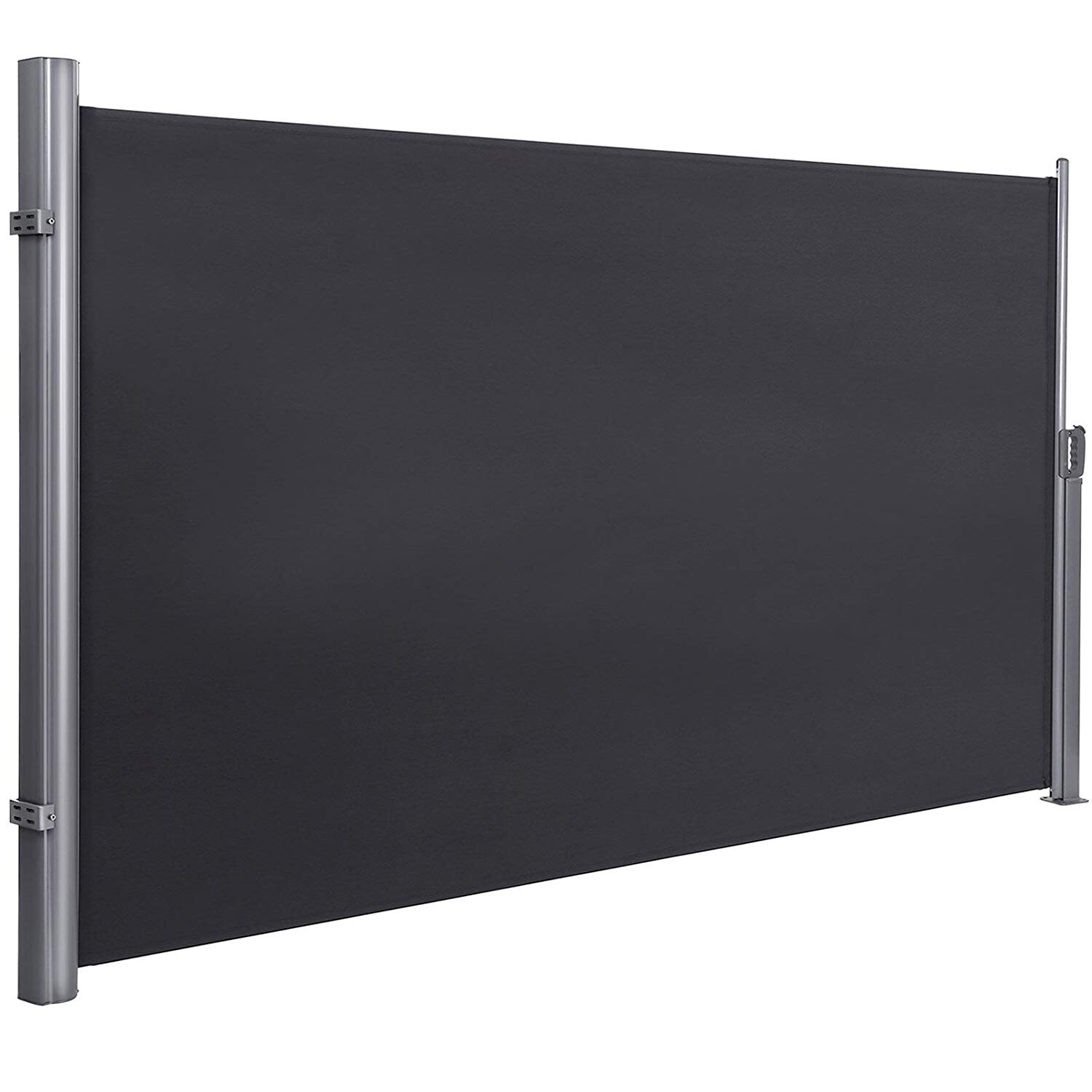 Bočná markíza 180x350 cm dymovo sivá