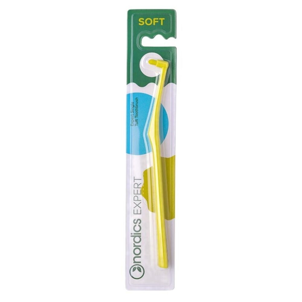 Jednozväzková zubná kefka SOFT zelená Nordics Oral Care 1ks