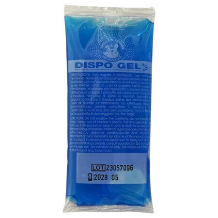 DISPO GEL Gélový obklad hrejivý-chladivý 5,5 x 12 cm 1 ks