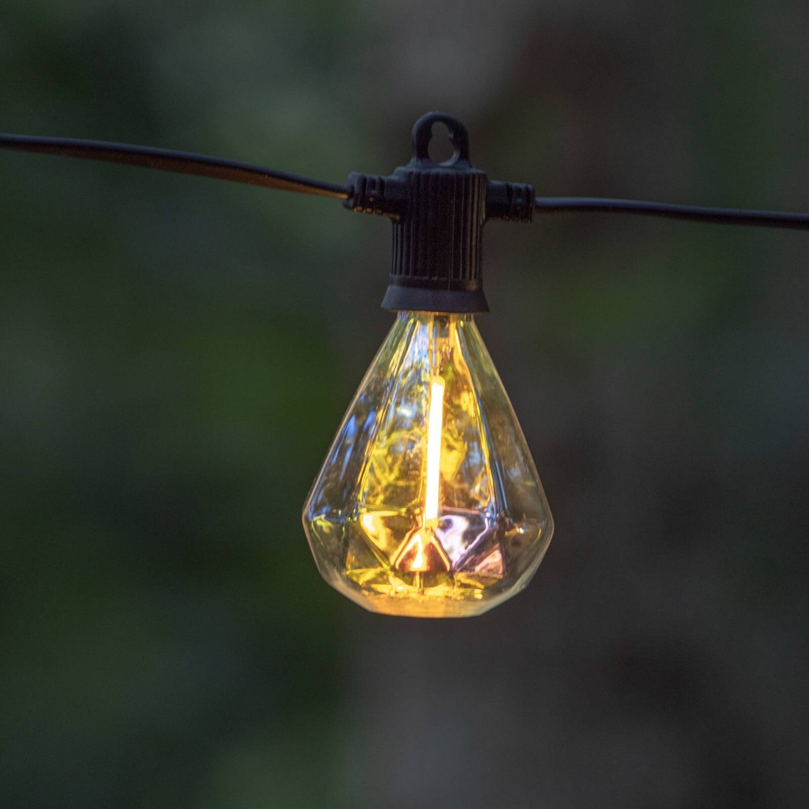 LED reťaz Marcus, číra, štartovacia sada, 3 m, solárna/s napájacím káblom