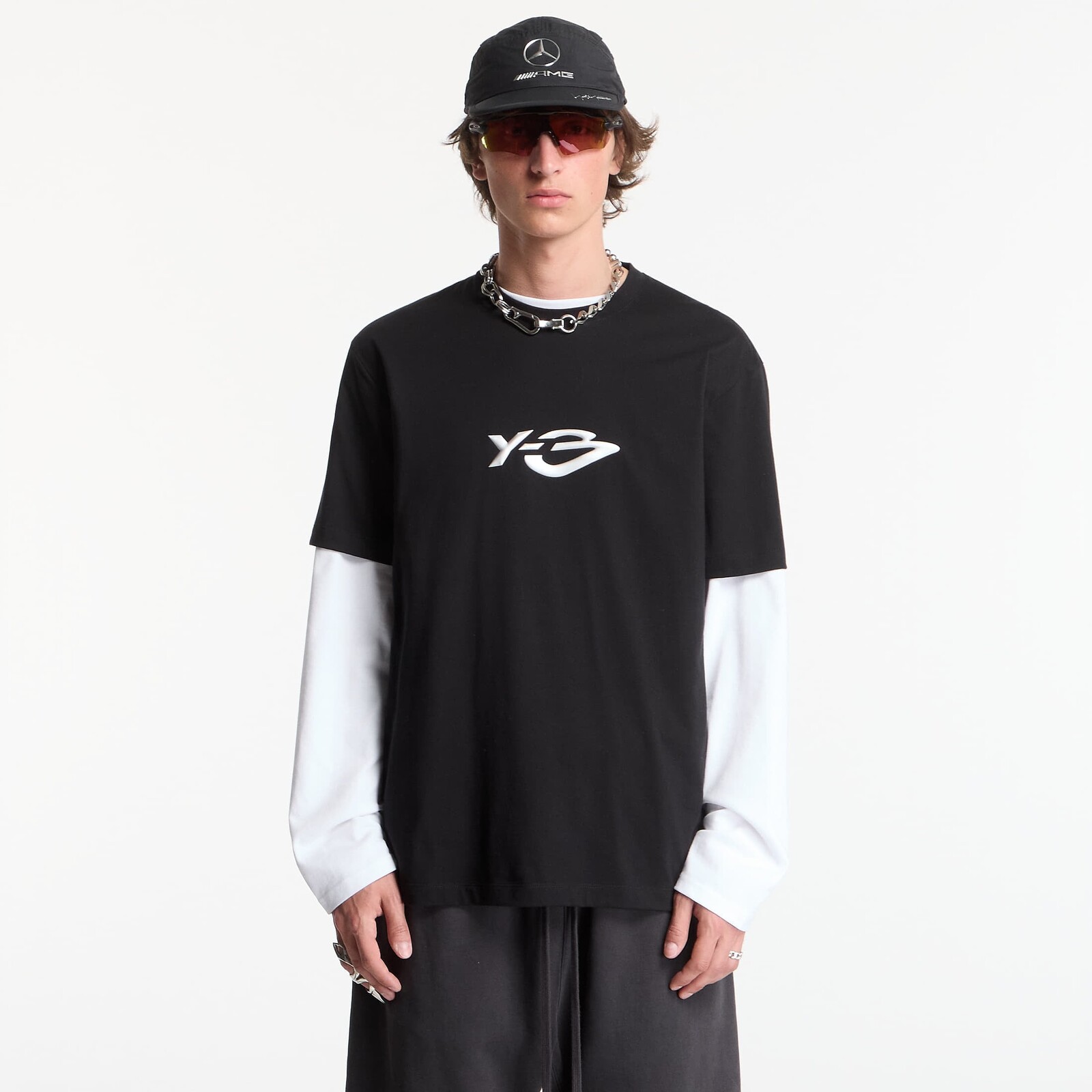 Tričko Y-3 Liquid Logo Short Sleeve T-Shirt UNISEX Black M