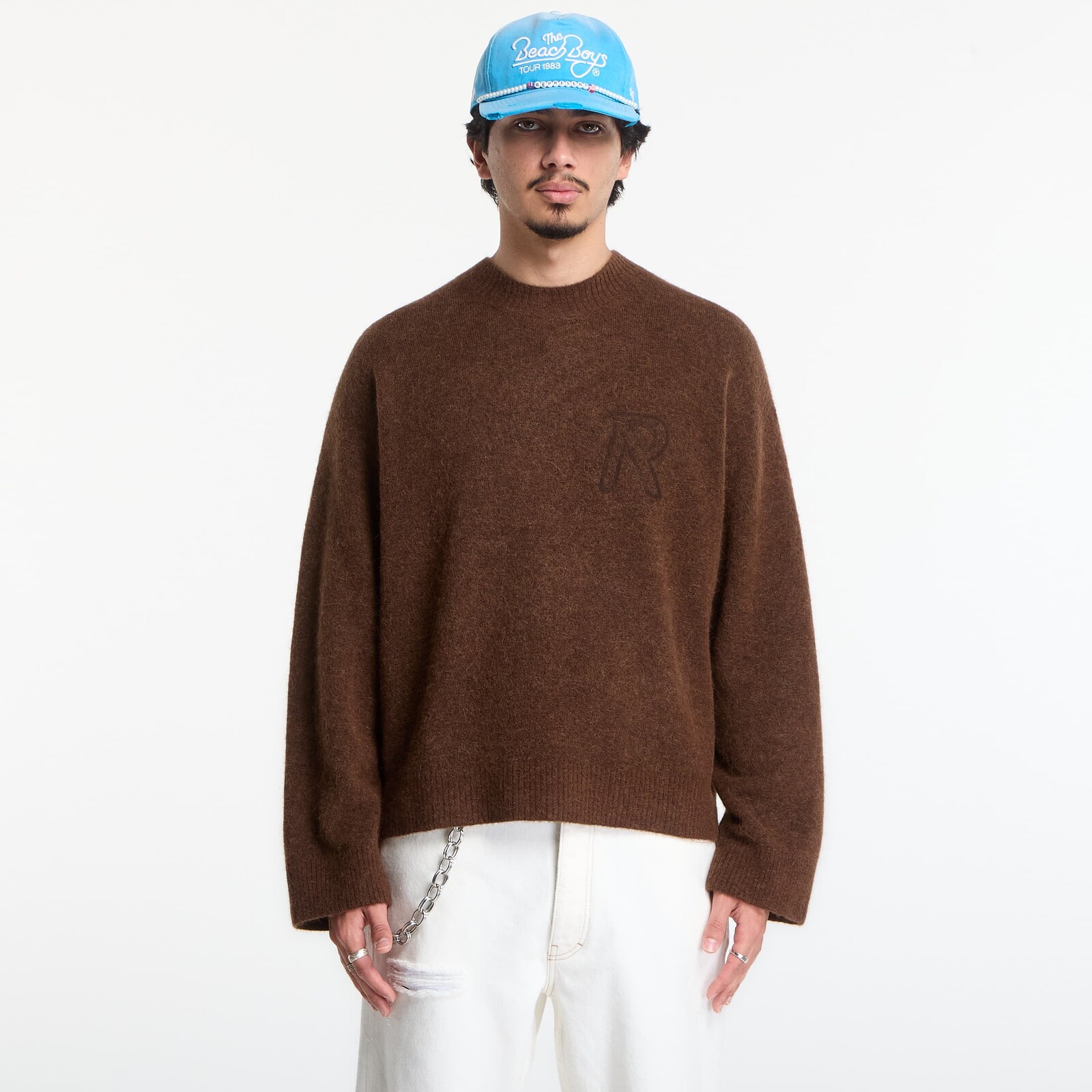 Sveter Represent Logo Sweater UNISEX Chocolate XXL