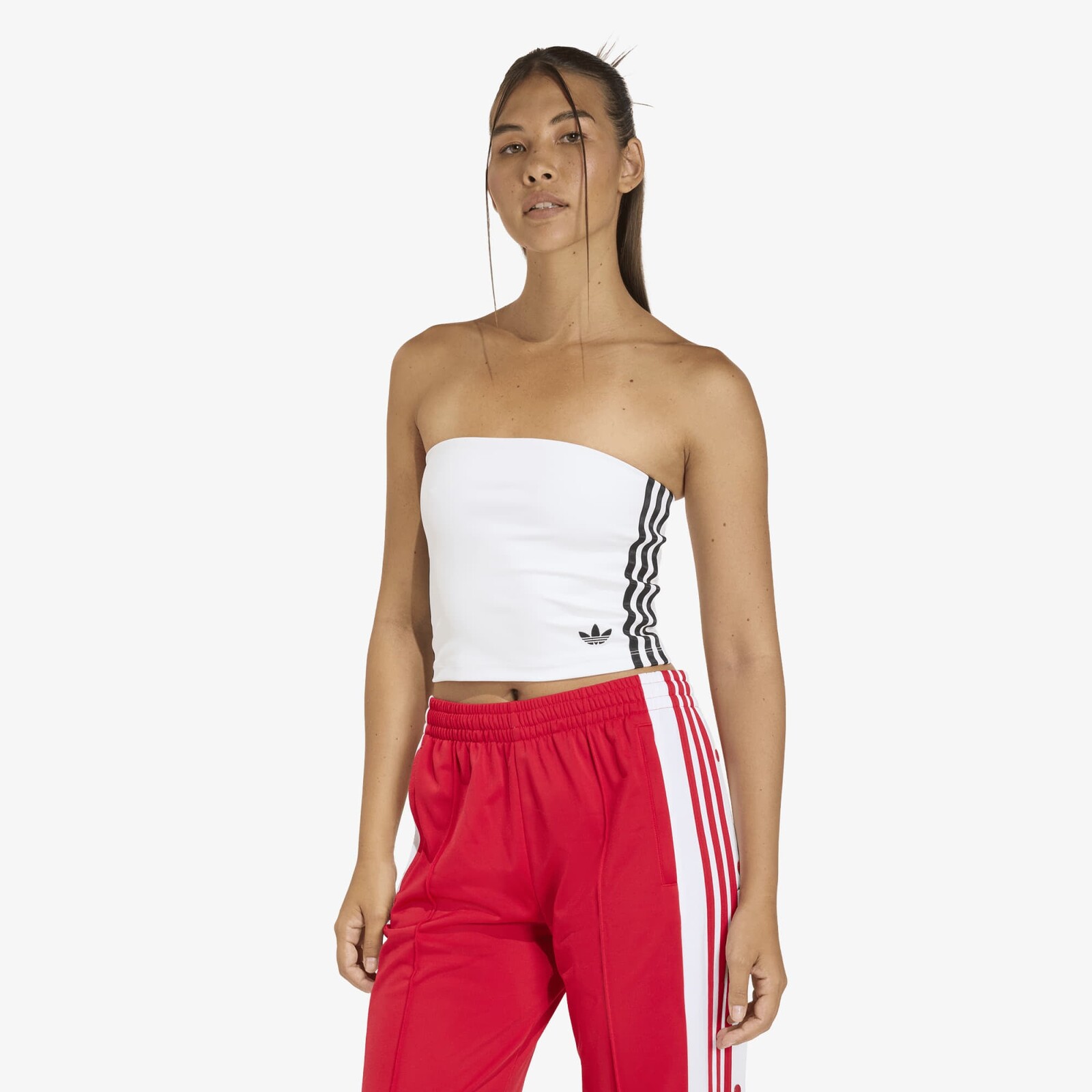 adidas 3 Stripes Tube Top White/ Black XL