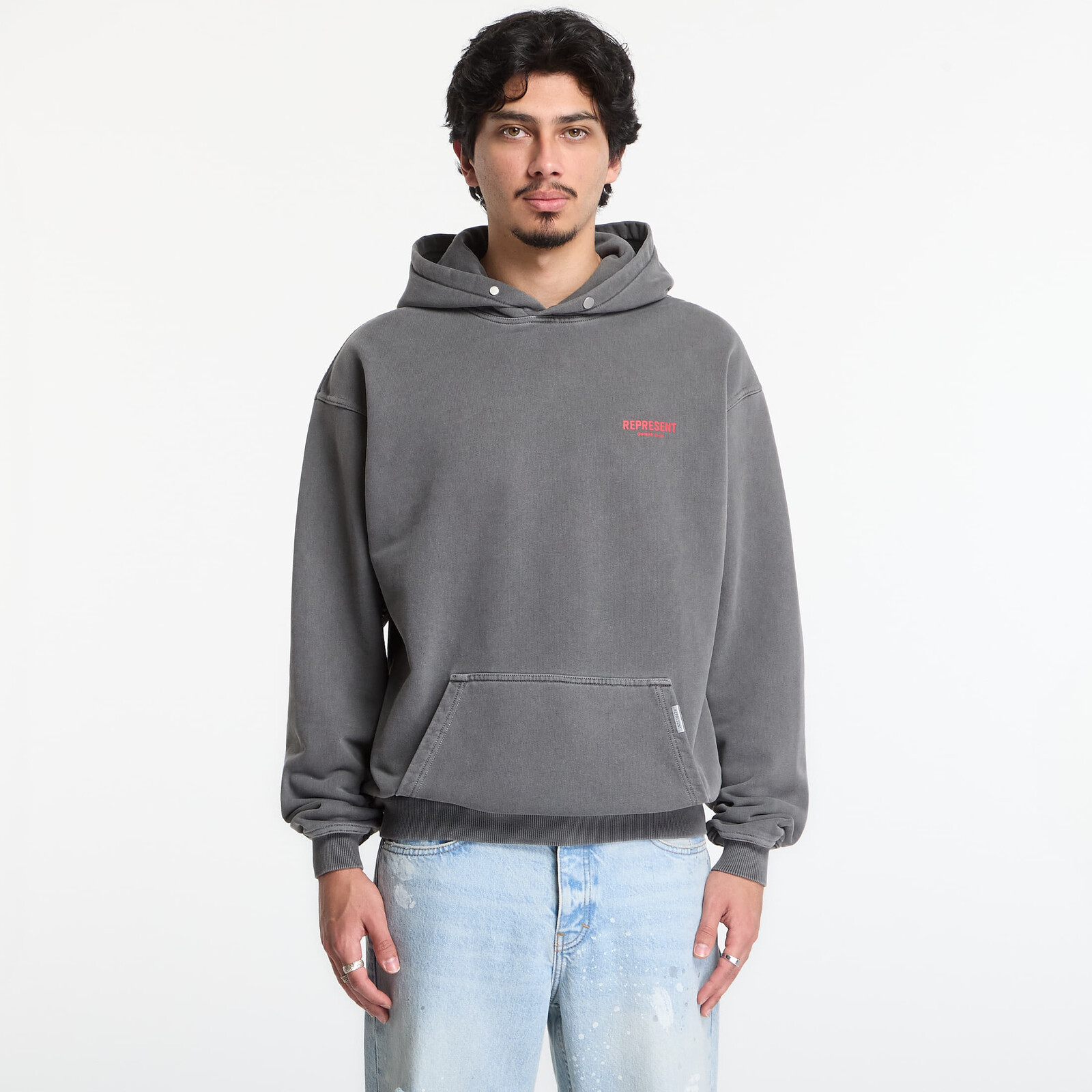 Mikina Represent Owners Club Hoodie UNISEX Washed Black L