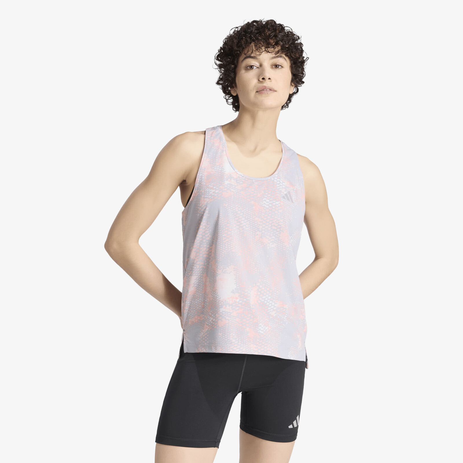 adidas Adi365 Running Animal Print Iconic Tank Grey One/ Semi Frozen Turbo/ Glory Grey L