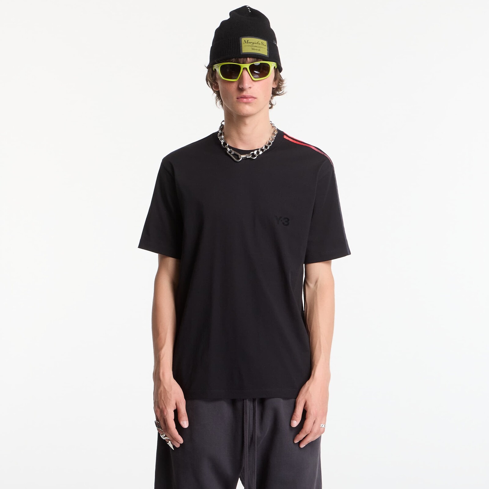 Tričko Y-3 Gradient Stripes Short Sleeve T-Shirt Black XL