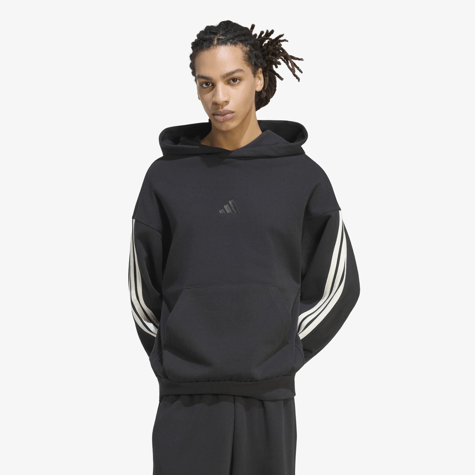 Mikina adidas Ak 3S Oh Hd Black/ Owhite L