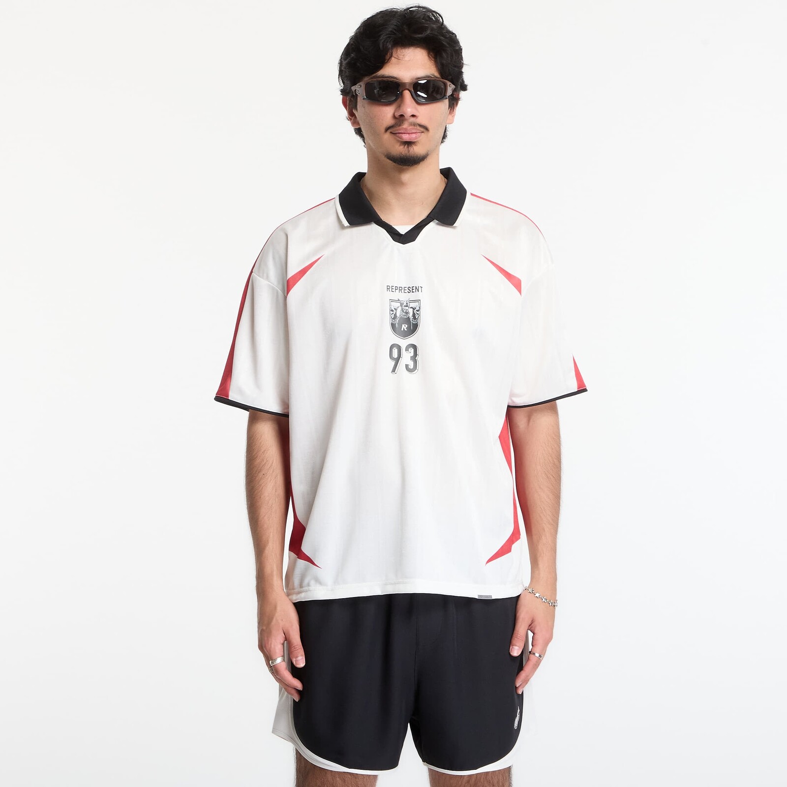 Dres REPRESENT Spike Football Top UNISEX Flat White XXL