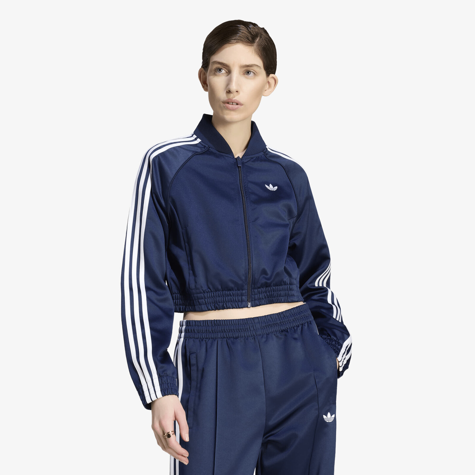 Bunda adidas Satin Sst Jacket Night Indigo/ White L